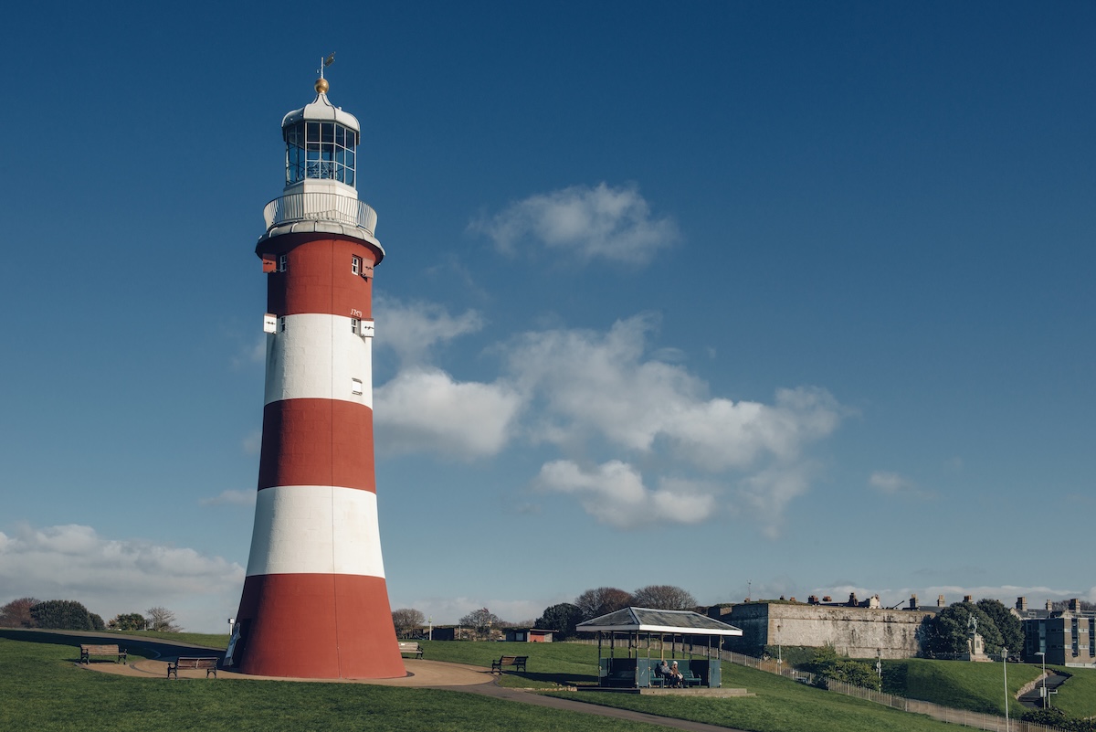 Lighthouse blue sky