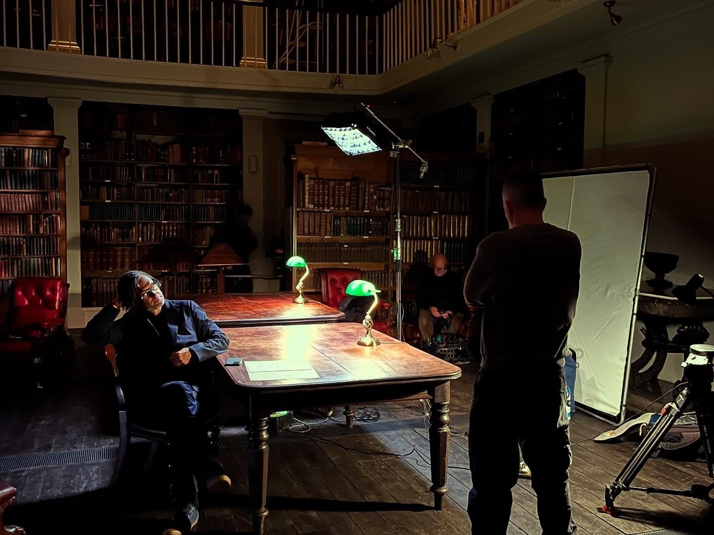 Camera crew filming